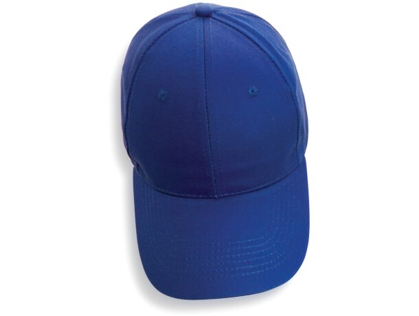 Gorras de béisbol eco aware 100% recicladas con ahorro real de agua Azul detalle 39