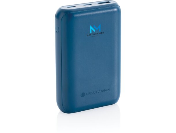 Powerbank personalizado carga rápida hasta 3 dispositivos simultáneamente Azul detalle 25