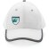 Gorras de béisbol eco-impact aware 6 paneles algodón reciclado 280gr Blanco detalle 18