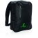 Mochila para pc promocional con microfibra acolchada y detalles grises Negro detalle 8