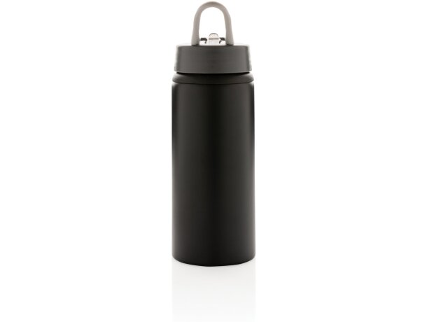 Bidones personalizados baratos de aluminio 800ml para deporte Negro detalle 9