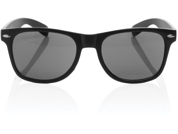 Gafas de sol con logo eco-sol recicladas con protección UV 400 y CAT 3 Negro detalle 1