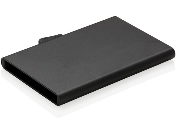 Tarjeteros rfid c-secure de aluminio protegen tus tarjetas contra carteristas Negro detalle 1