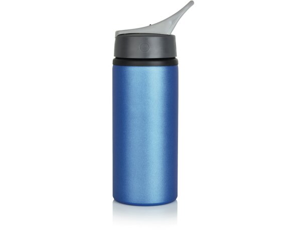 Bidones personalizados baratos de aluminio 800ml para deporte Azul/antracita detalle 24