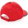 Gorras de béisbol eco-impact aware 6 paneles algodón reciclado 280gr Rojo detalle 26