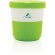 Tazas pla café 280ml sostenibles con agarre de silicona y tapa Verde detalle 32