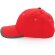 Gorras de béisbol eco-impact aware 6 paneles algodón reciclado 280gr Rojo detalle 25