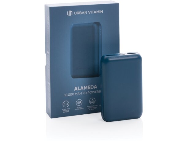 Powerbank personalizado carga rápida hasta 3 dispositivos simultáneamente Azul detalle 28