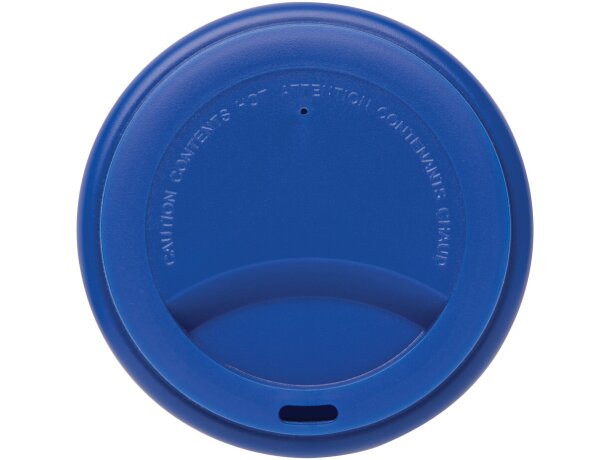 Tazas reutilizables de doble pared 300ml para café caliente y seguro Azul detalle 19