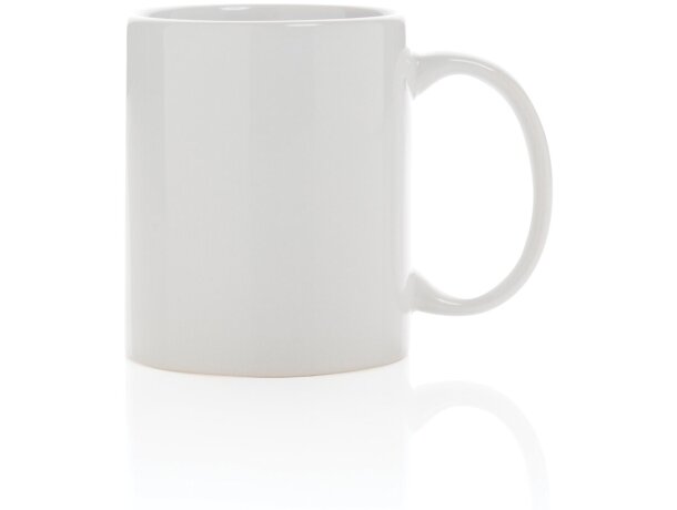 Tazas de cerámica clásica para café matutino 350ml aptas lavavajillas Blanco/blanco detalle 17