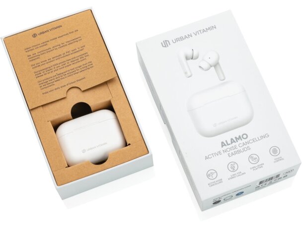 Auriculares alamo urban vitamin anc con cancelación de ruido y modo transparencia Blanco detalle 28