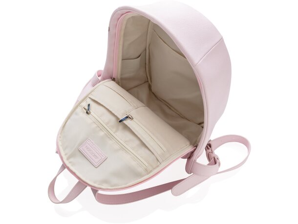 Mochila para niños personalizada antirrobo con cremalleras escondidas Rosa detalle 41