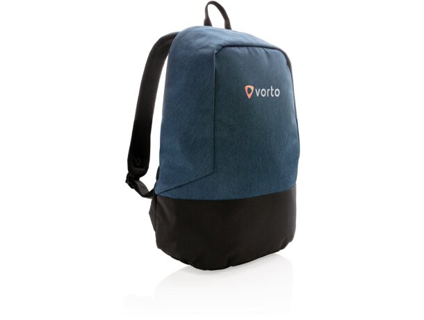 Mochila infantil personalizada antirrobo con bolsillo para portátil 15.6 Azul/negro detalle 20