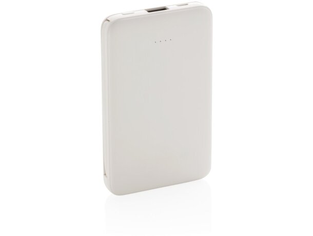 Powerbank 5000 mah de plástico 3 en 1 Blanco detalle 14