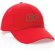 Gorras de béisbol eco aware 100% recicladas con ahorro real de agua Rojo detalle 30