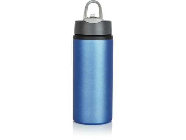 Bidones personalizados baratos de aluminio 800ml para deporte Azul/antracita detalle 25