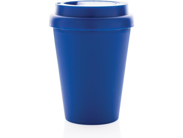 Tazas reutilizables de doble pared 300ml para café caliente y seguro Azul detalle 18