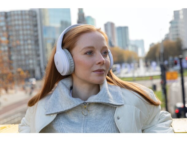 Auriculares personalizados Belmont inalámbricos Urban Vitamin bajos intensos Blanco detalle 27