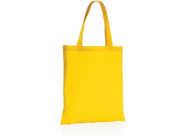 Bolsas de algodón aware con historia de sostenibilidad Amarillo detalle 20