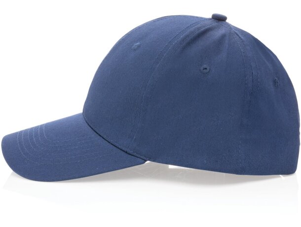 Gorras de béisbol eco aware 100% recicladas con ahorro real de agua Azul marino detalle 66