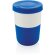 Tazas PLA café 380ml elegantes y sostenibles con agarre de silicona Azul