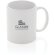 Tazas de cerámica clásica para café matutino 350ml aptas lavavajillas Blanco/blanco detalle 21