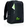 Mochila para pc promocional con microfibra acolchada y detalles grises Negro detalle 9