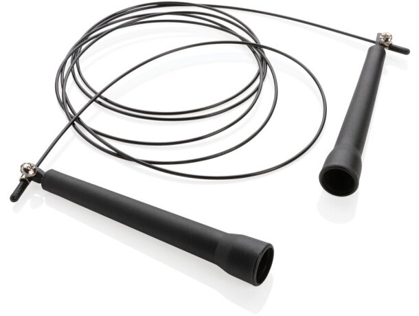 Cuerda de saltar ajustable para entrenamiento cardiovascular eficiente Negro detalle 5