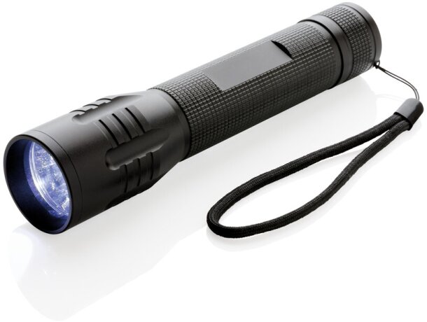 Linterna grabada resistente y súper brillante cree de 3w con 100 lúmenes Gris/negro detalle 20