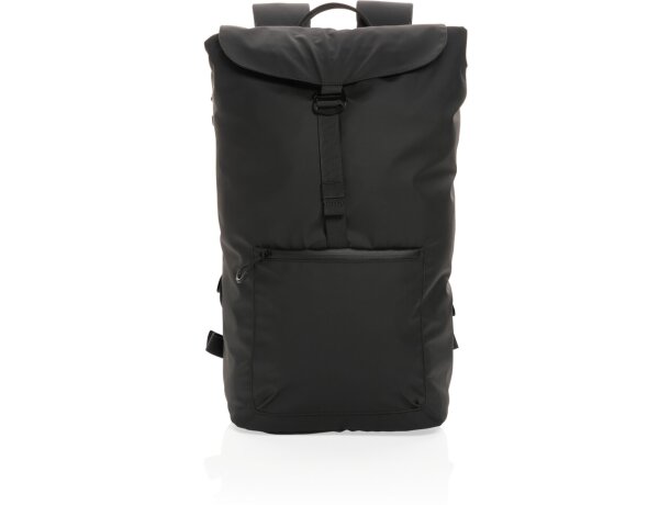 Mochila para ordenador 15,6 poliéster reciclado acolchada Negro detalle 6