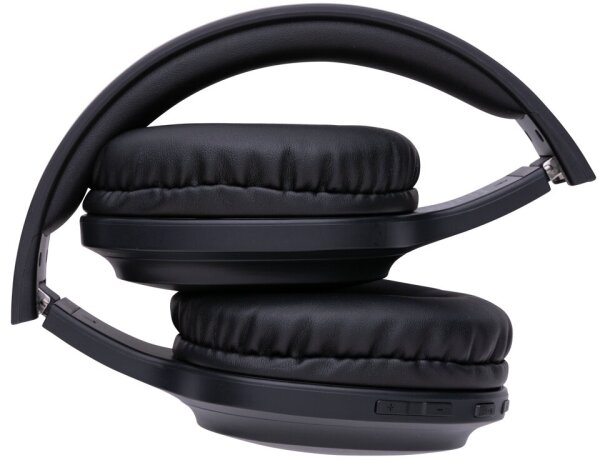 Auriculares personalizados Belmont inalámbricos Urban Vitamin bajos intensos Negro detalle 2