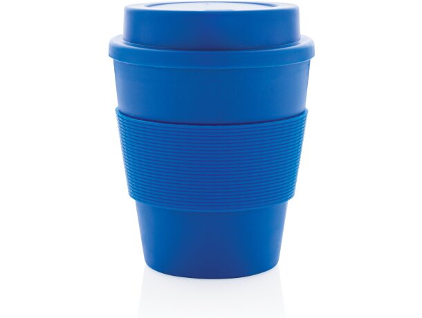 Tazas reutilizables con tapa de rosca 350ml aptas para microondas Azul detalle 19