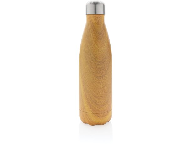 Botellas térmicas de acero inoxidable con estampado de madera 500ml Amarillo detalle 1