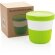 Tazas pla café 280ml sostenibles con agarre de silicona y tapa Verde detalle 36