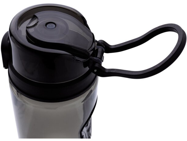 Botella lujosa Tritan deportiva personalizada negro/negro