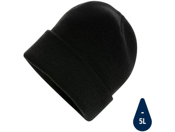 Gorros de lana Impact Polylana® ahorra 5 litros de agua y usa blockchain Azul marino detalle 21