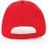 Gorras de béisbol eco aware 100% recicladas con ahorro real de agua Rojo detalle 26