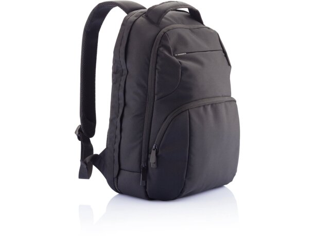 Mochilas para portátil publicitarias con compartimento para tablet y llaves Negro detalle 13