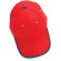 Gorras de béisbol eco-impact aware 6 paneles algodón reciclado 280gr Rojo detalle 27