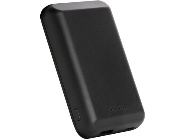 Powerbank publicitario inalámbrico magnético para iphone 12 y android Negro detalle 6