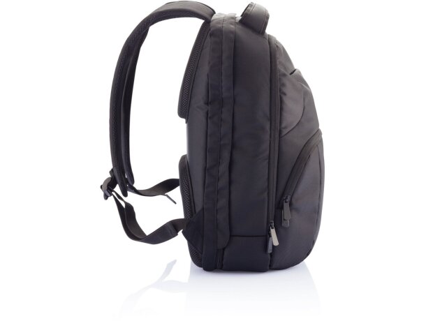 Mochilas para portátil publicitarias con compartimento para tablet y llaves Negro detalle 2