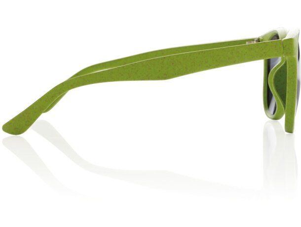 Gafas publicitarias UV 400 ecológicas con fibra de paja de trigo Verde detalle 18