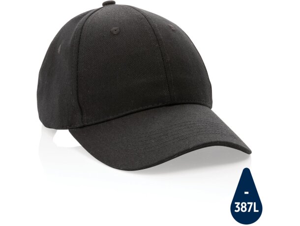 Gorras de béisbol aware algodón reciclado ahorra 387 litros de agua Azul marino detalle 76