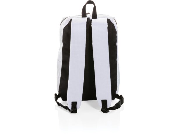 Mochila para gimnasio barata sin PVC con diseño aerodinámico y práctica Blanco detalle 8