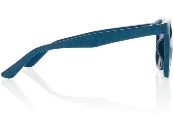 Gafas publicitarias UV 400 ecológicas con fibra de paja de trigo Azul detalle 10