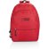 Mochila infantil personalizada Basic poliéster 600D y 3 bolsillos con cremallera Rojo detalle 5