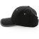 Gorras de béisbol eco-impact aware 6 paneles algodón reciclado 280gr Negro detalle 4