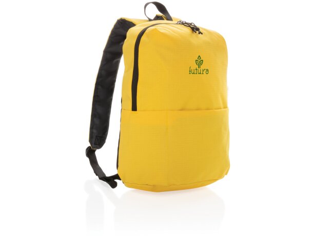 Mochila para gimnasio barata sin PVC con diseño aerodinámico y práctica Amarillo detalle 21