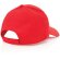 Gorras de béisbol eco aware 100% recicladas con ahorro real de agua Rojo detalle 27