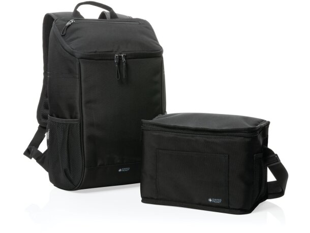 Neveras swiss peak aware™ deluxe para 8 latas con bolsillo frontal Negro detalle 8